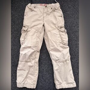 Kids Beige Cargo Pants
